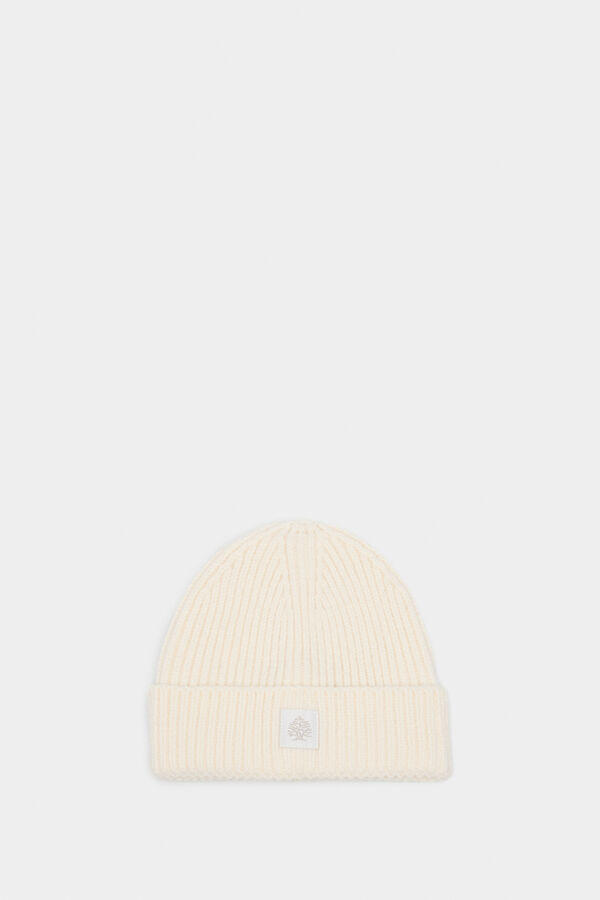 Springfield Gorro beanie básico canelado cru