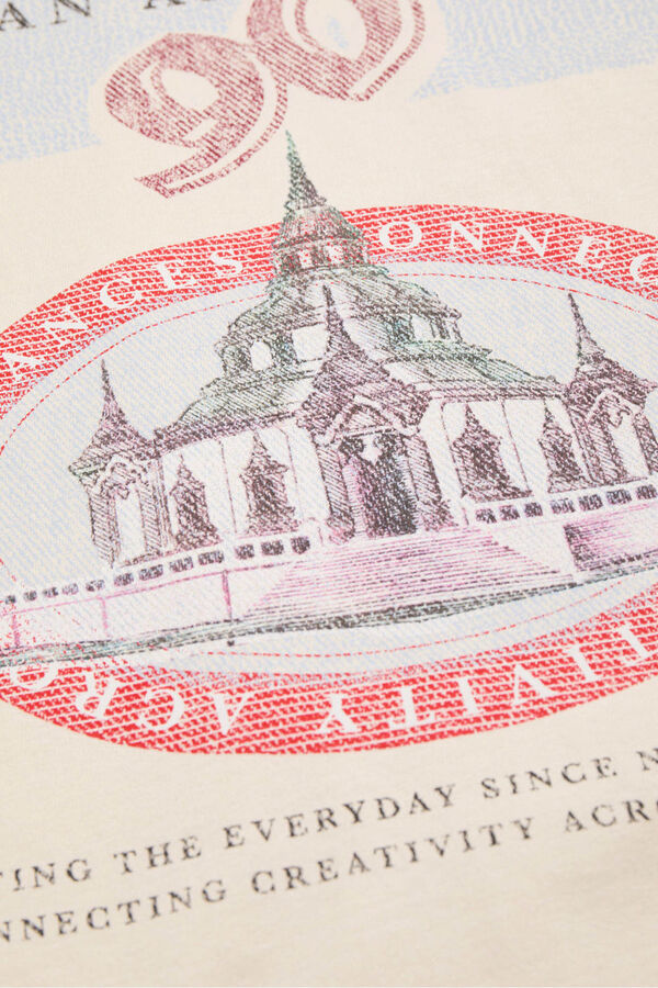 Jack & Jones Camiseta backprint blanco