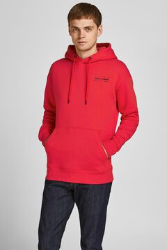 Springfield Hooded sweatshirt with print on the back rouge