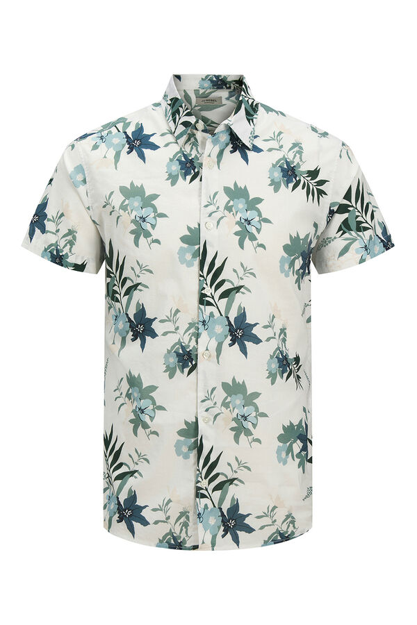 JJ REBEL Printed shirt white