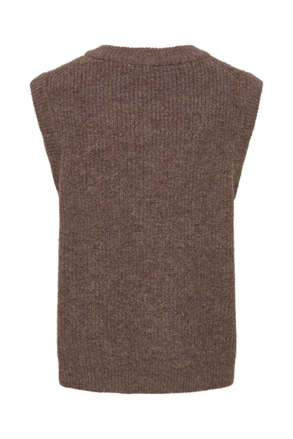 Only & Sons V-neck knit gilet nude