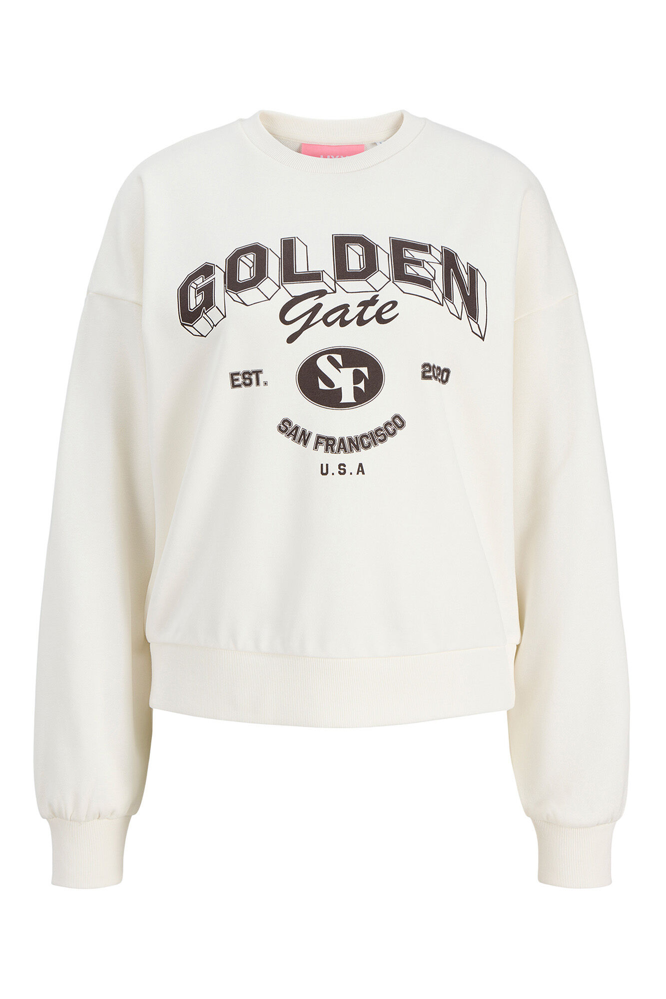 Jack & Jones Sweatshirt descontra&iacute;da gola redonda