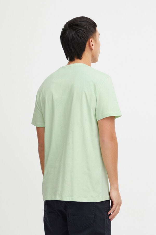 Springfield T-shirt Manga Curta Print Logo água verde