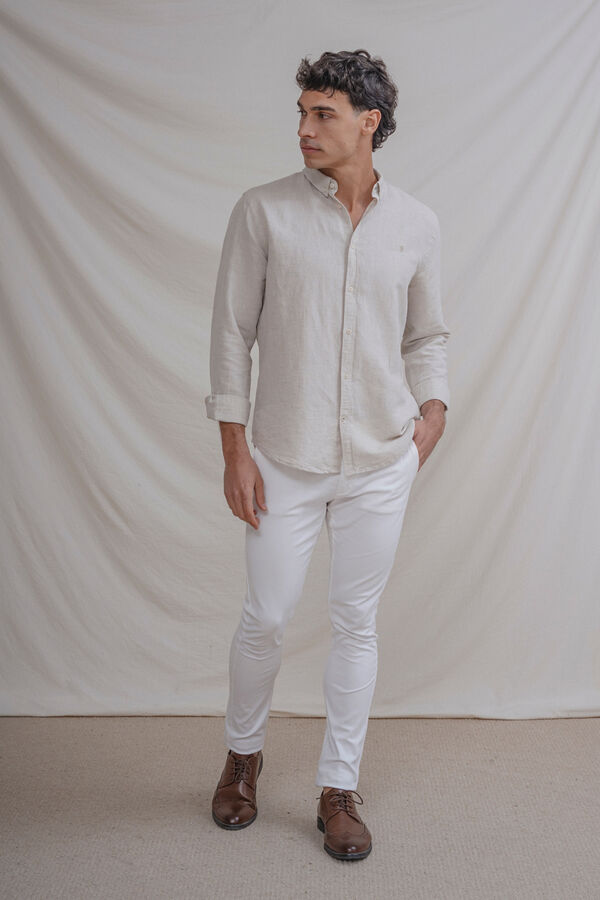 Celopman Linen shirt brown