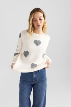 Springfield Heart print jumper