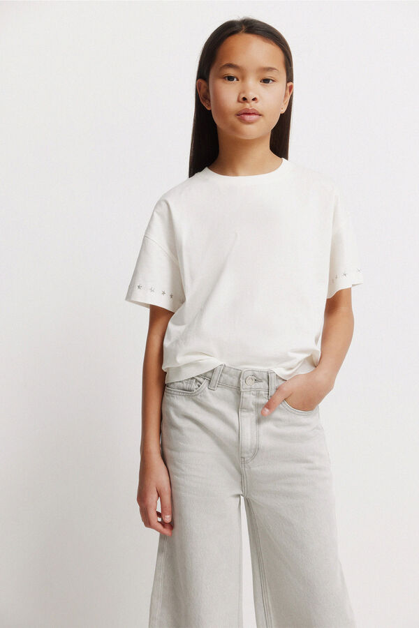 Springfield Kids Jeans Culotte ni&ntilde;a gris