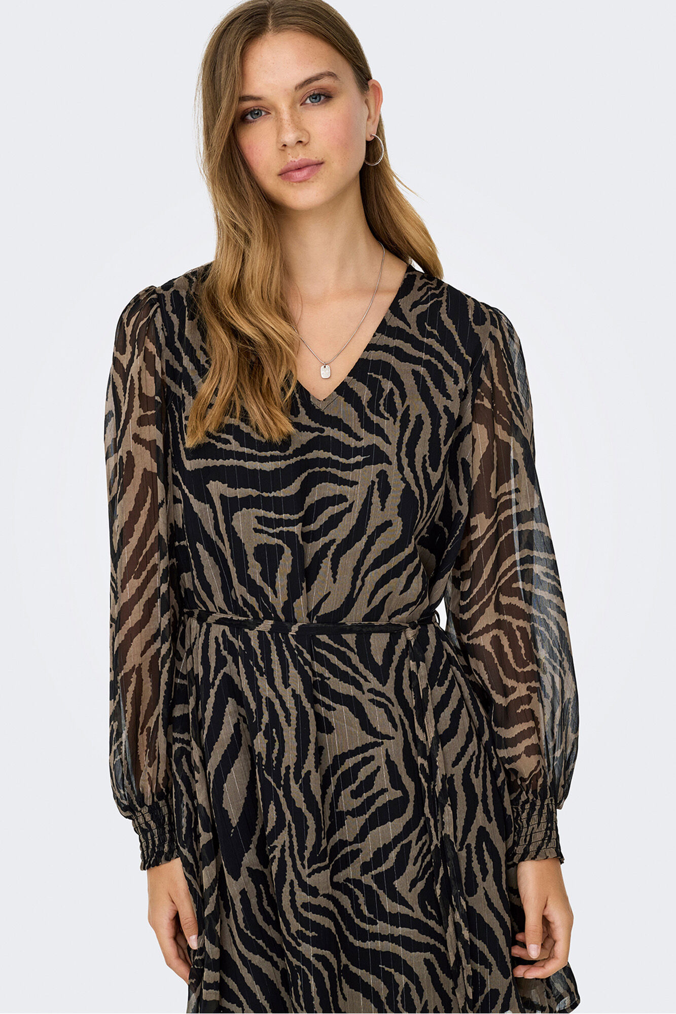 JDY Vestido corto lurex