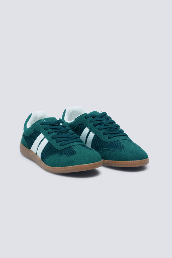 Springfield Green corduroy sneakers green