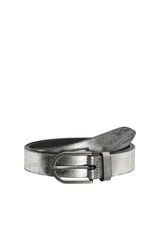 Springfield Metallic leather belt gray