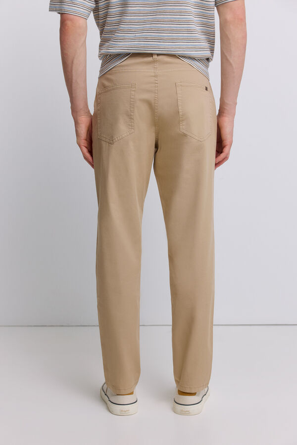 Springfield Pantalon 5 poches d&eacute;lav&eacute; coupe slim gris