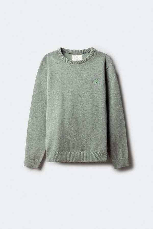 Springfield Kids Camisa básica com cotoveleiras para criança verde