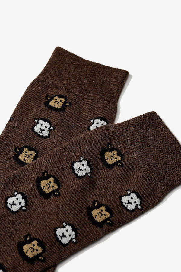 Tiffosi Calcetines Divertidos tostado