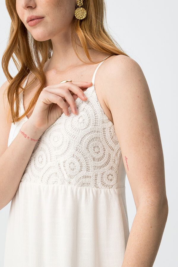 Tiffosi Slim long dress ivoire