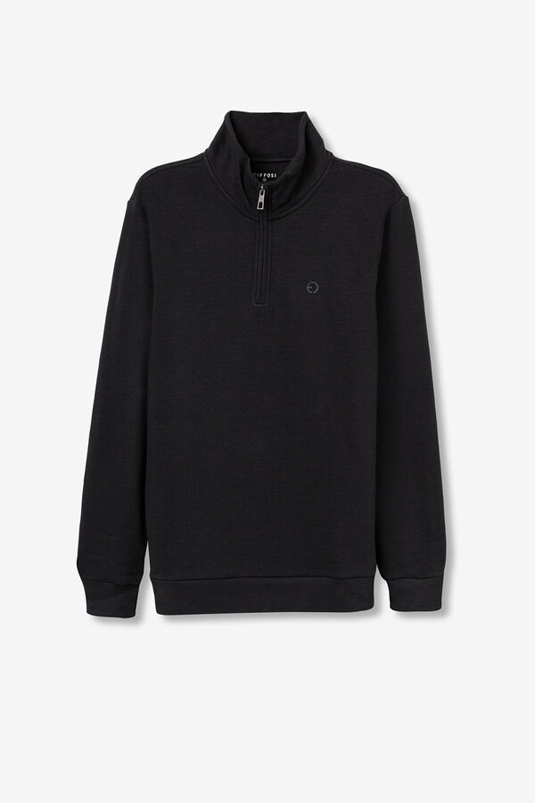 Tiffosi Sudadera con Cremallera azul