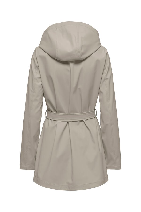 Only Chubasquero con capucha beige