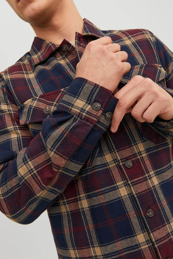 Jack & Jones Check overshirt pink