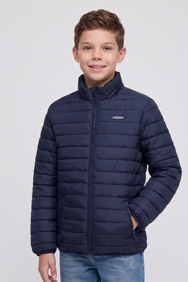 Jack & Jones Junior High neck puffer jacket blue