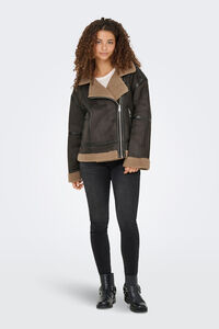 Only Jacke in Veloursleder 