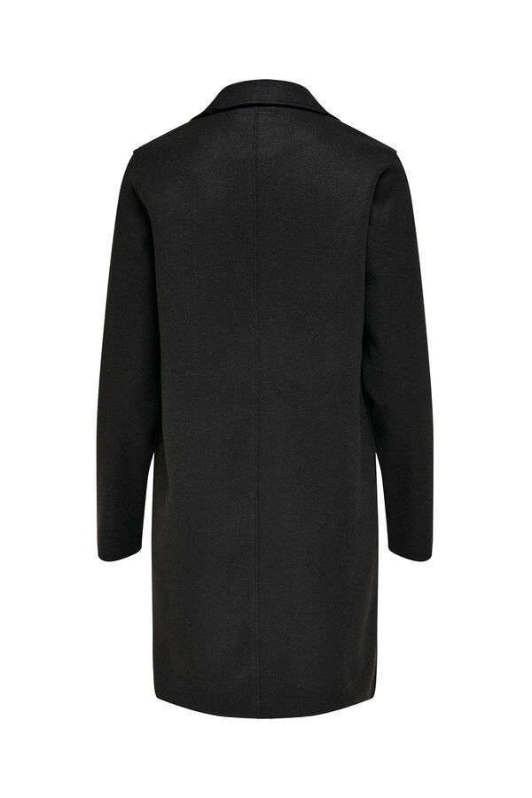 Springfield Women's coat with lapel collar and buttons black