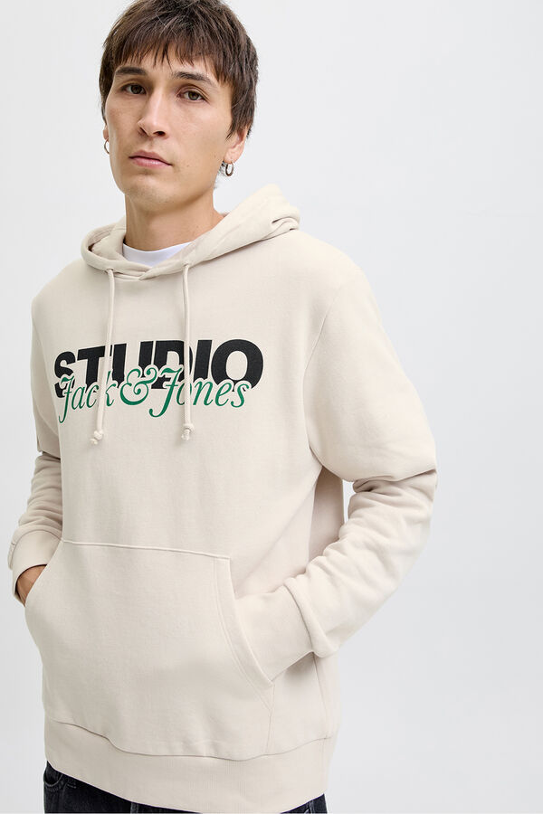 Jack & Jones Sudadera con capucha studio gris