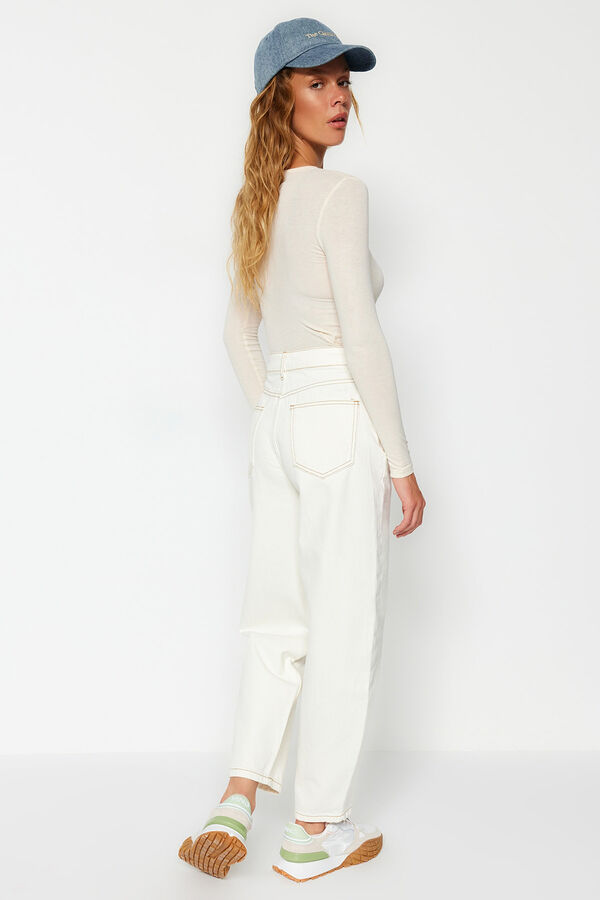 Trendyol Barrel jeans white