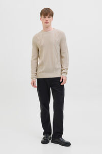 JJ REBEL Camisola de malha trançada