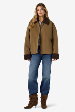 Noisy May Chaqueta cuello borreguito