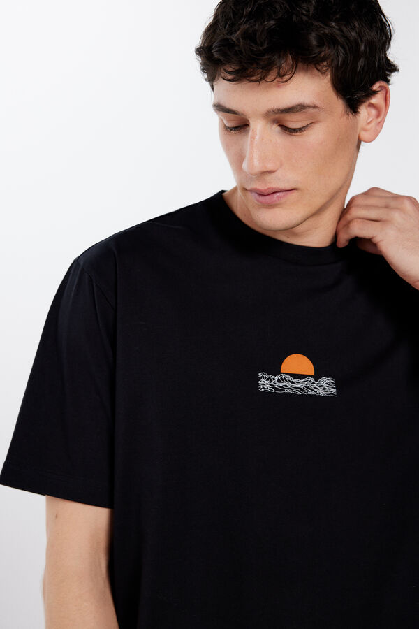 Springfield T-shirt ondas preto