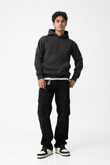 Tiffosi Young Wide Leg Cargo Jeans black