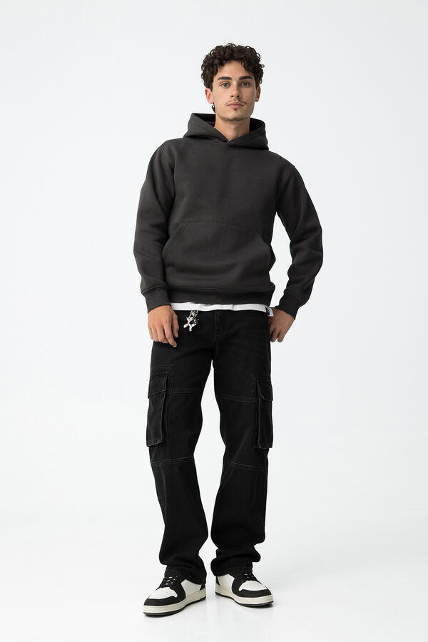 Tiffosi Young Wide Leg Cargo Jeans black