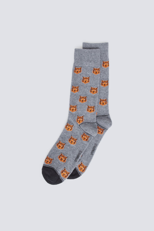 Springfield Long lion sock grey
