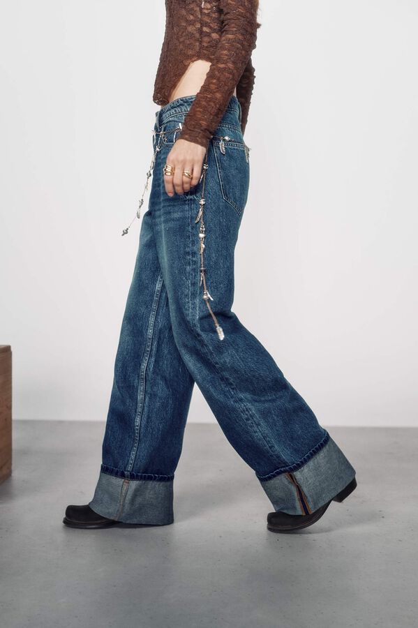 High Spirits Jeans Cuffed azul