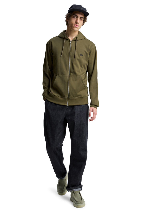 Quiksilver Sudadera con capucha y cremallera tostado