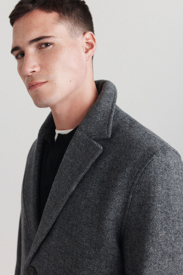 Springfield Textured coat grey