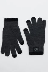 Inside Guantes de punto t&aacute;ctiles gris