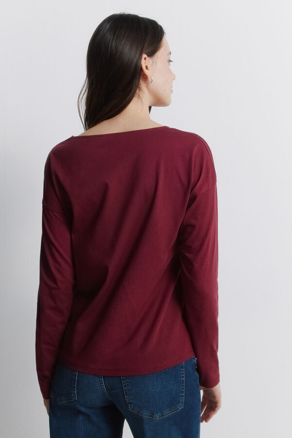 Springfield Shoulder button T-shirt beige