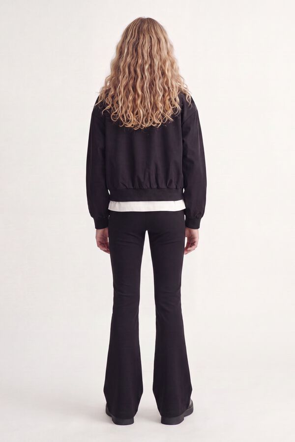 Jack & Jones Girl Basic flare trousers noir