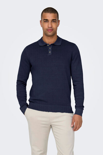 Springfield Polo manga larga navy