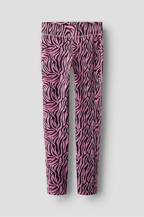 Name It Leggings de zebra rosa