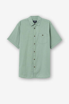 Springfield Regular Fit Cross Slub Shirt green