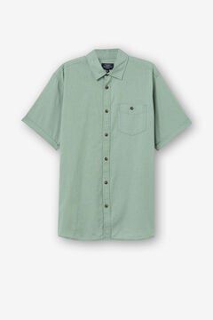 Springfield Camisa Regular Fit Cross Slub verde
