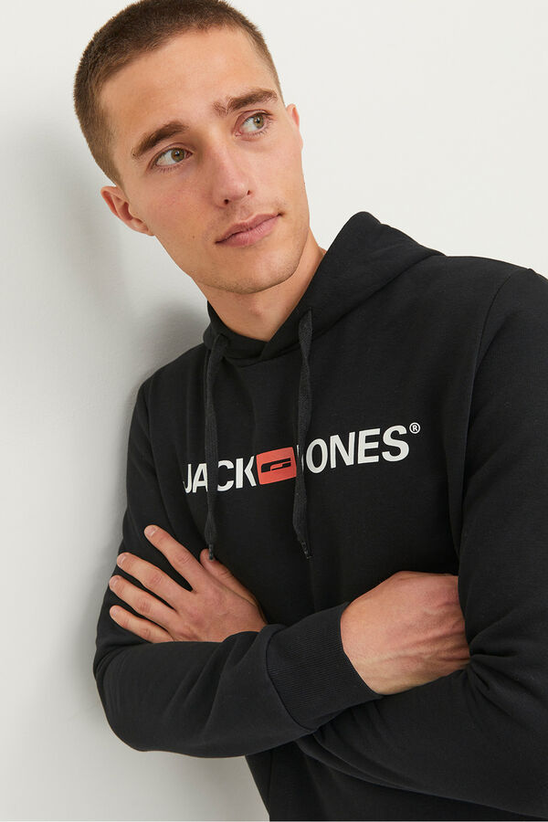 Jack & Jones Hoodie Logo Schwarz
