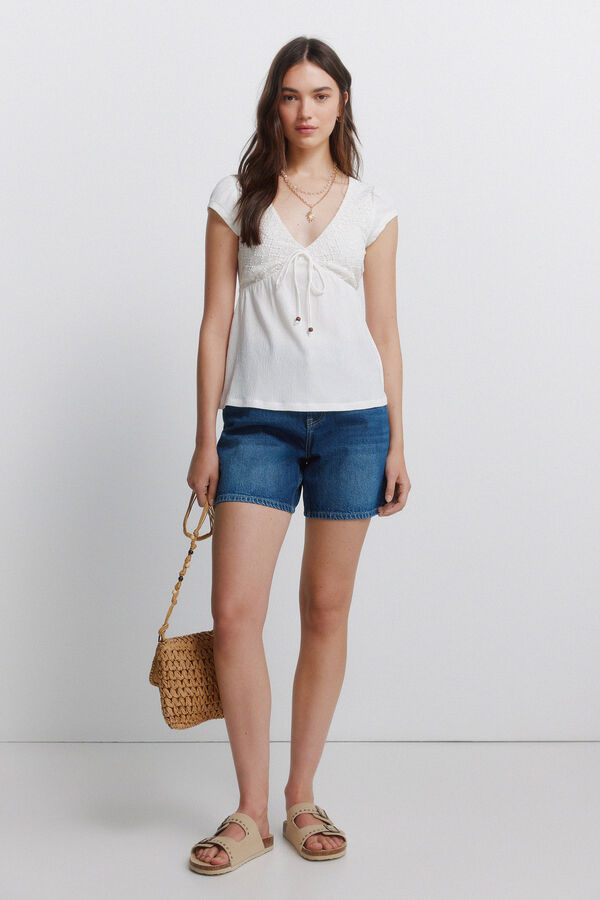 Springfield Bermudas denim azul