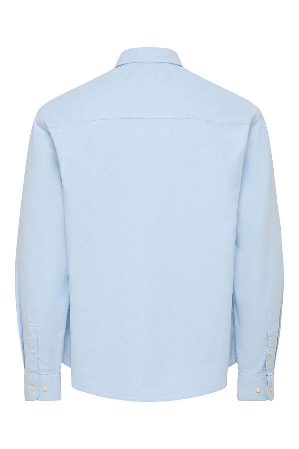 Only & Sons Regular fit oxford shirt blue
