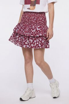 Only Falda corta volantes