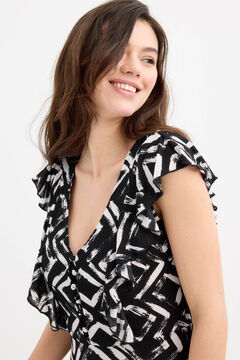 Inside Vestido mini escote pico