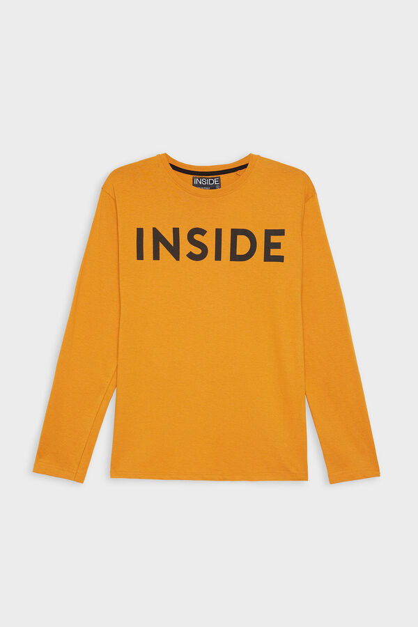 Inside Inside print T-shirt yellow