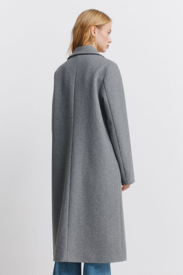 Springfield Long coat diagonal pockets grey