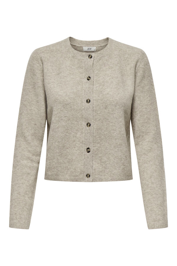 JDY Button fastening cardigan white