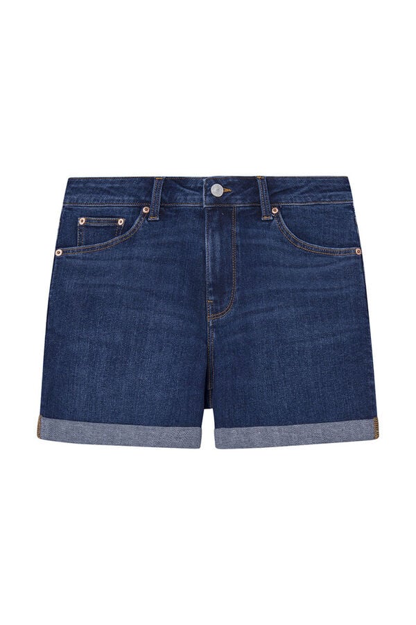 Springfield Essential denim shorts steel blue